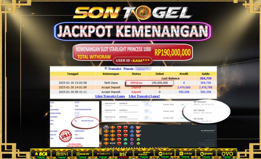 Bukti JP Sontogel kemenangan berapapun akan dibayarkan tuntas tanpa kekurangna sepersenpun langsung saja bermain disitus kami