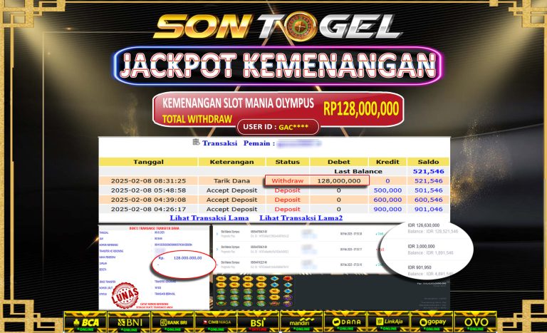 Bukti JP Sontogel kemenangan berapapun akan dibayarkan tuntas tanpa kekurangna sepersenpun langsung saja bermain disitus kami