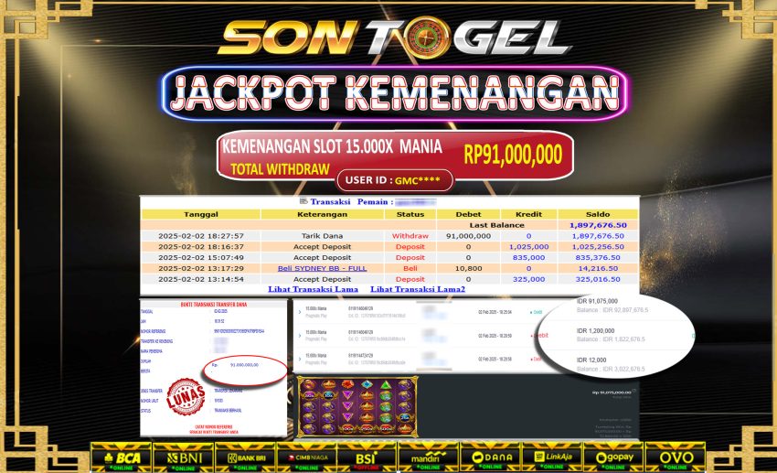 Bukti JP Sontogel kemenangan berapapun akan dibayarkan tuntas tanpa kekurangna sepersenpun langsung saja bermain disitus kami