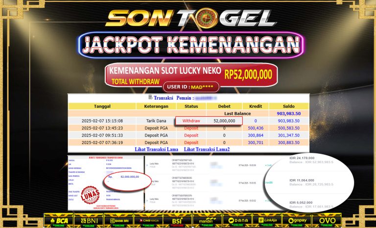 Bukti JP Sontogel kemenangan berapapun akan dibayarkan tuntas tanpa kekurangna sepersenpun langsung saja bermain disitus kami