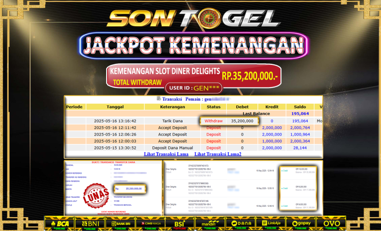 Bukti JP Sontogel kemenangan berapapun akan dibayarkan tuntas tanpa kekurangan sepersenpun langsung saja bermain disitus kami